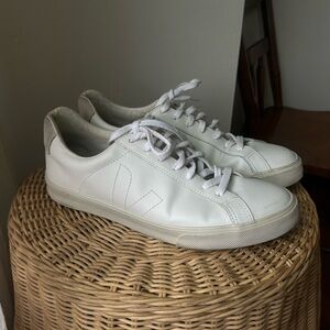 VEJA ESPLAR LEATHER WHITE SNEAKERS